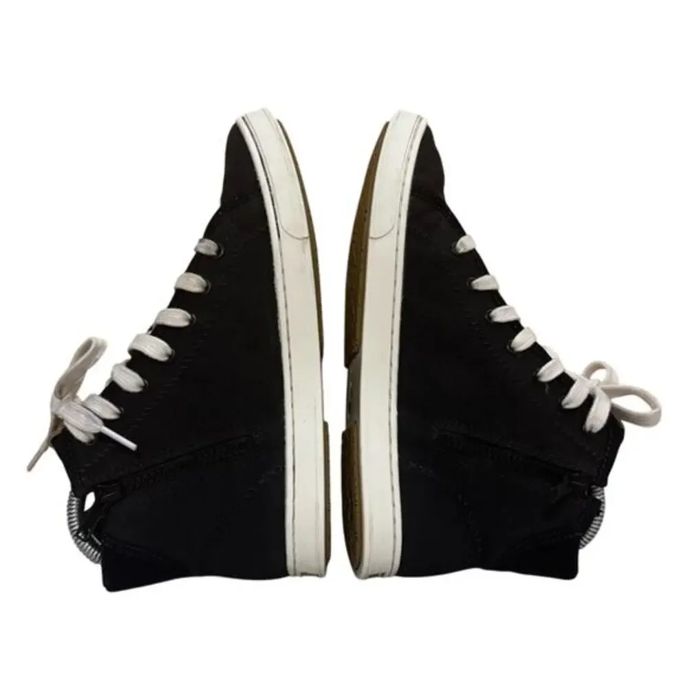 Olukai‎ Pehuea Black Canvas Hi-Top Sneakers Women's 6 Casual Fashion Shoes
